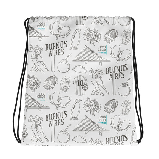 Buenos Aires Icons Drawstring Bag