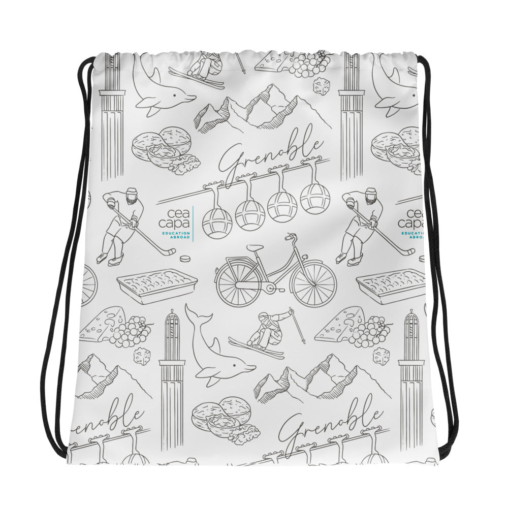 Grenoble Icons Drawstring Bag