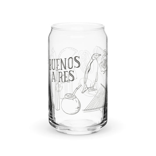 Buenos Aires Icons Can-shaped Glass