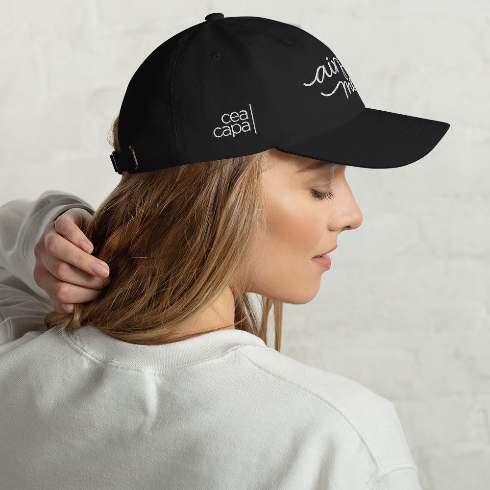 Airplane Mode Black Baseball Cap