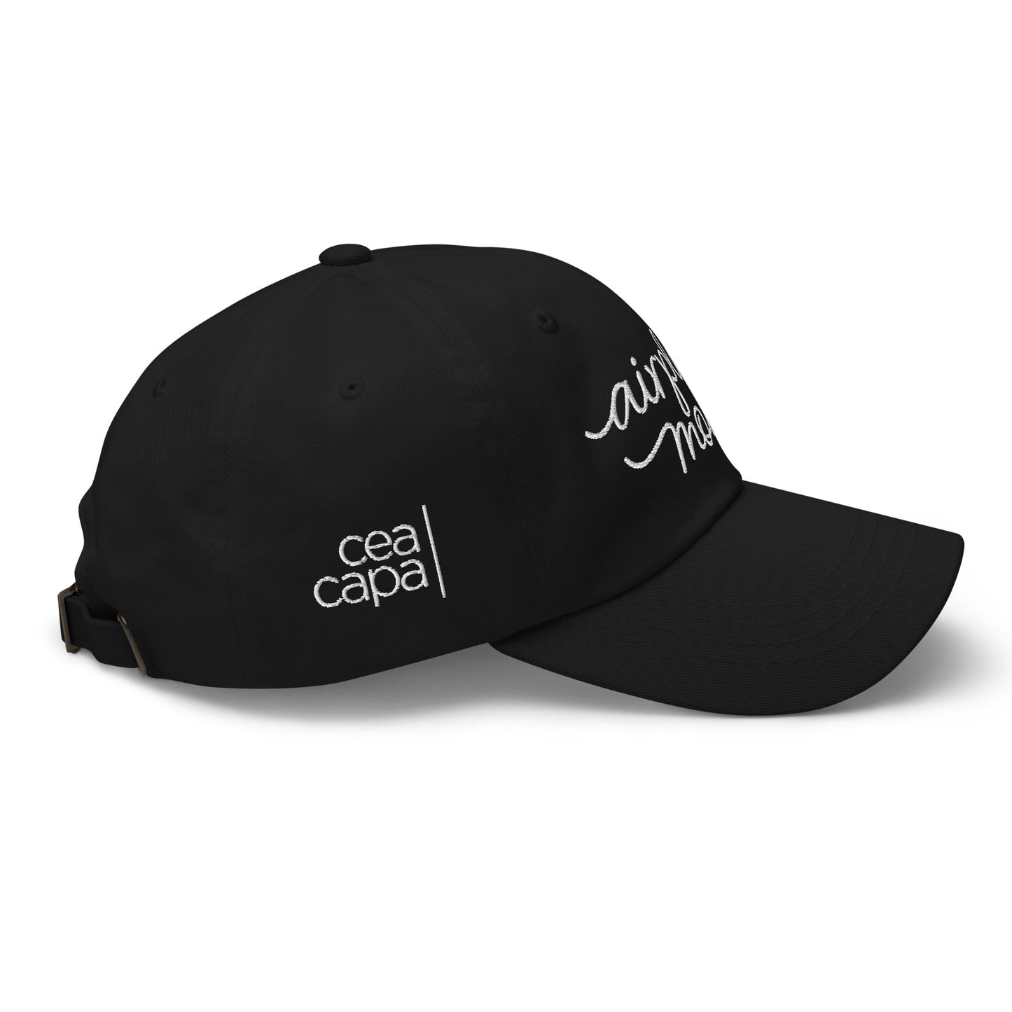 Airplane Mode Black Baseball Cap