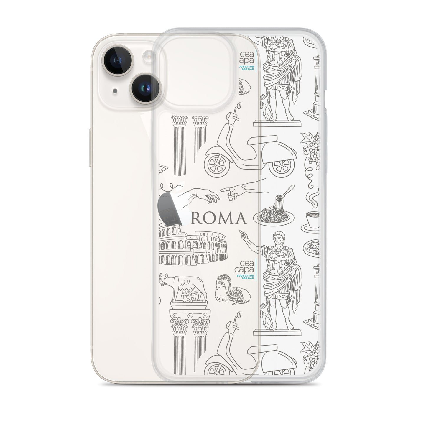 Rome Icons Clear iPhone® Case