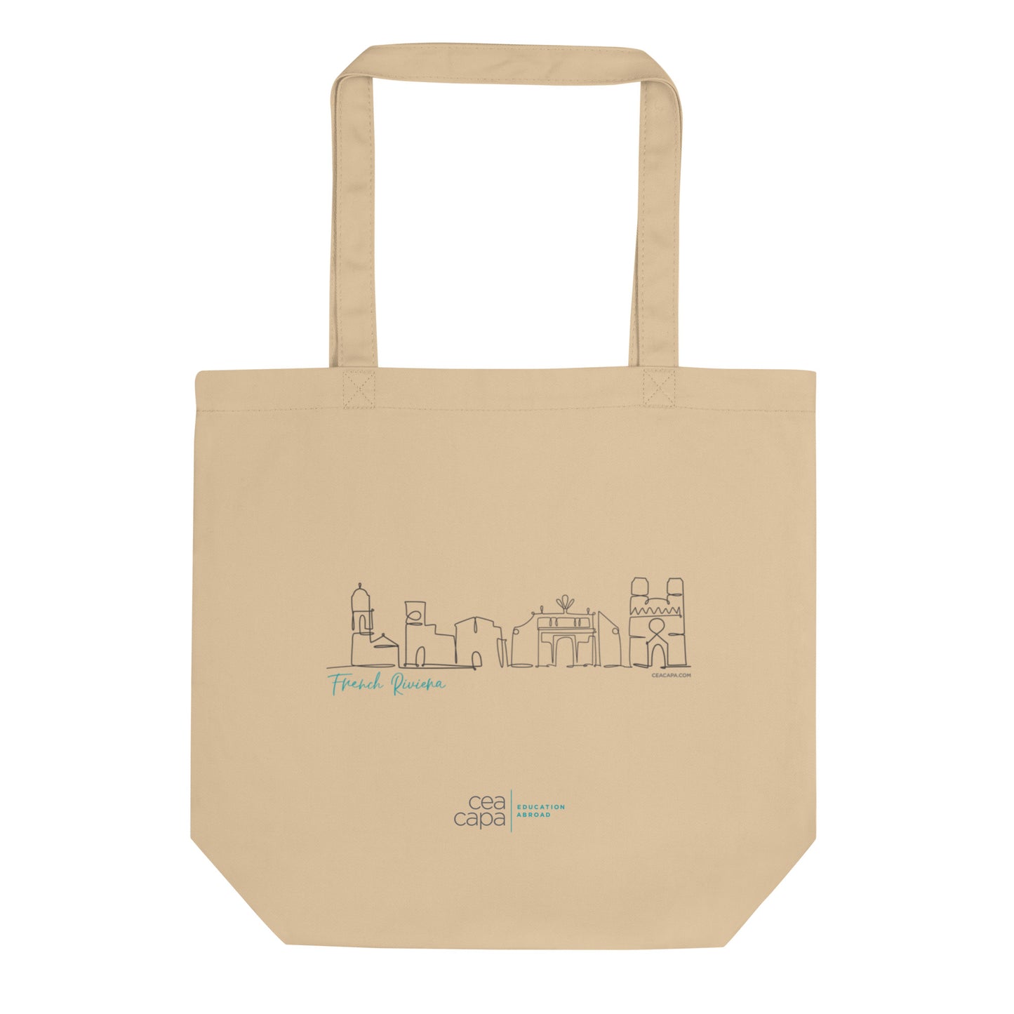 French Riviera Skyline Eco Tote Bag