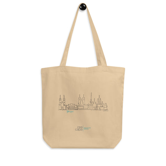 Prague Skyline Eco Tote Bag