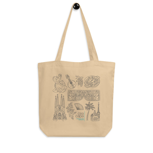 Barcelona Icons Eco Tote Bag