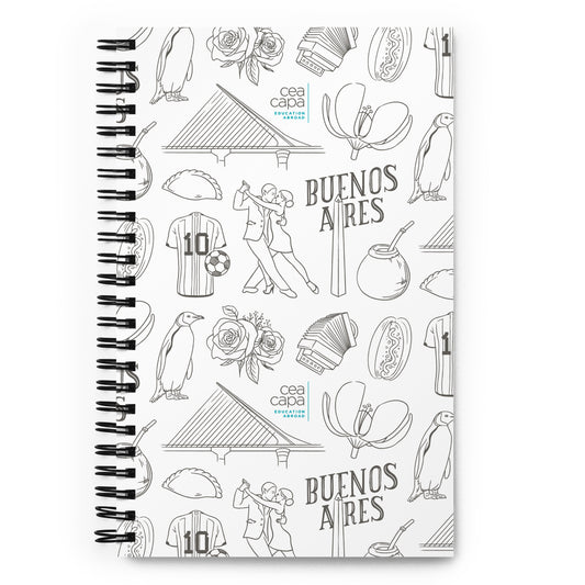 Buenos Aires Icons Spiral Notebook
