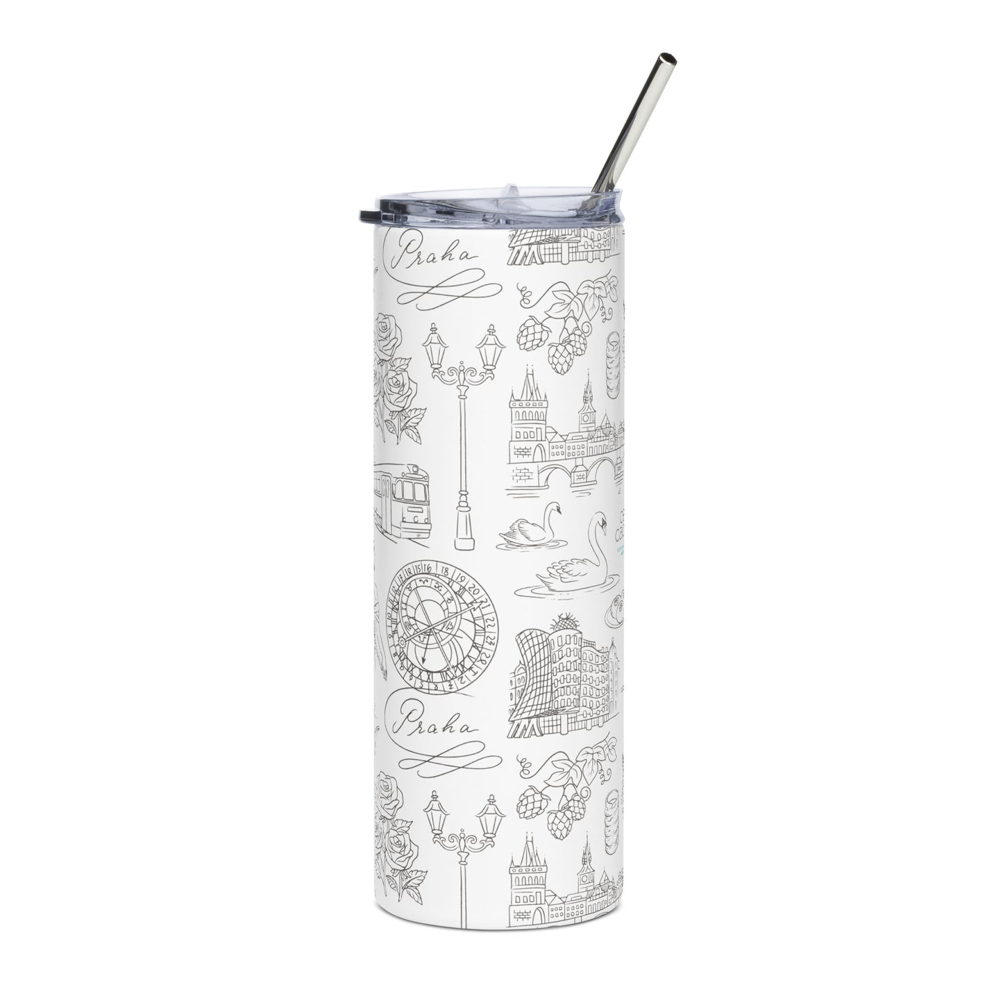 Prague Icons Stainless Steel Tumbler
