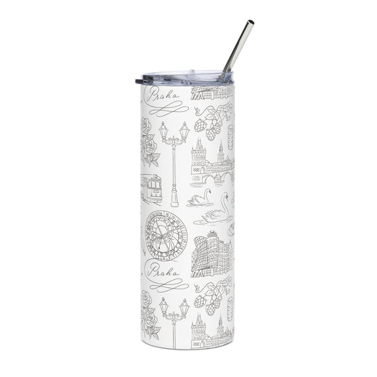 Prague Icons Stainless Steel Tumbler