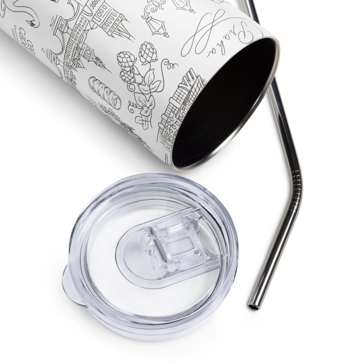 Prague Icons Stainless Steel Tumbler