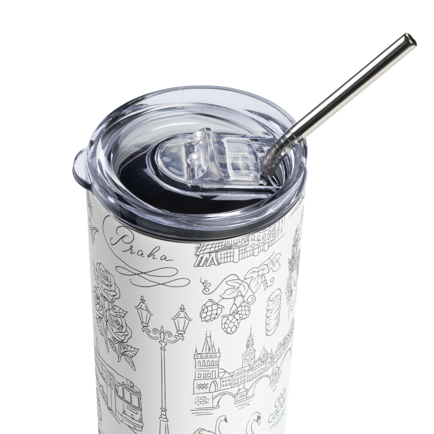 Prague Icons Stainless Steel Tumbler