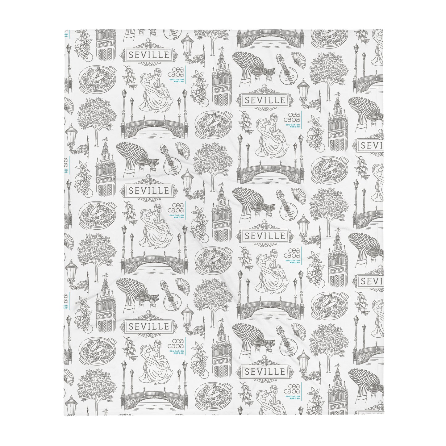 Seville Icons Lightweight Throw Blanket
