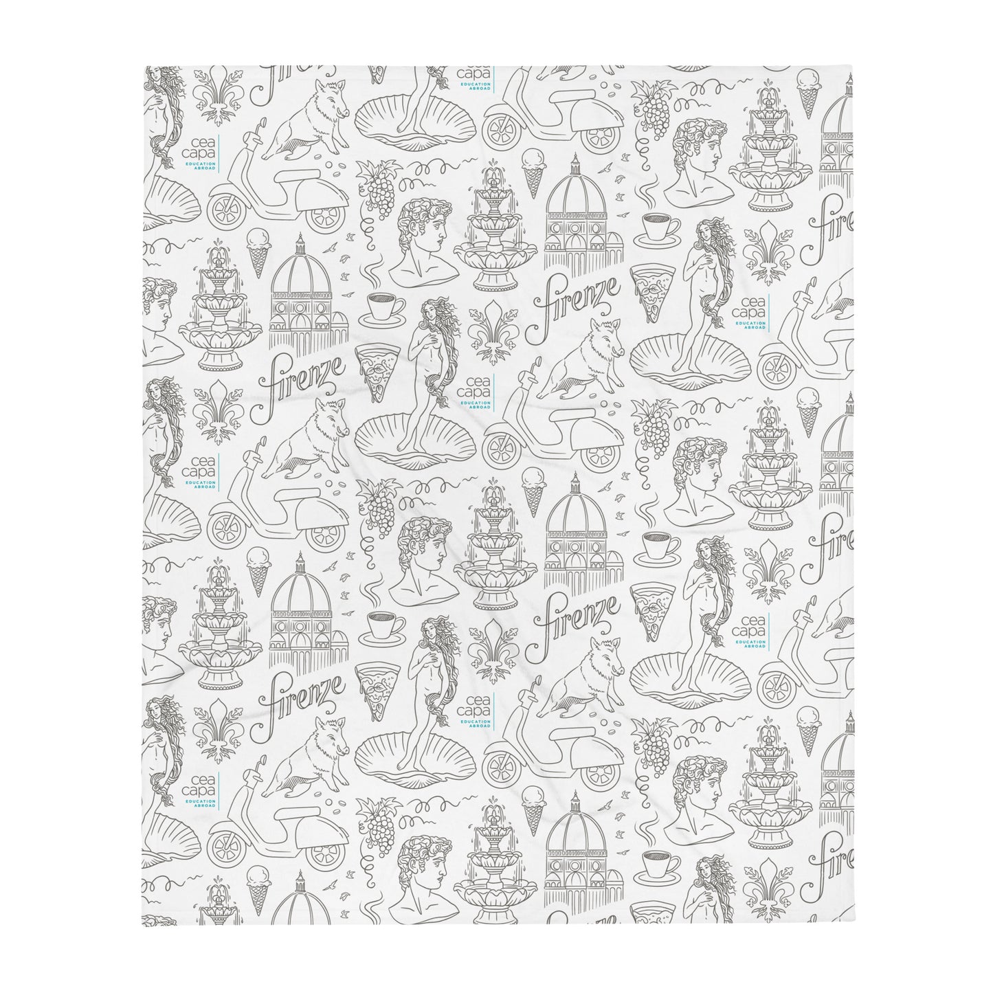 Florence Icons Lightweight Throw Blanket