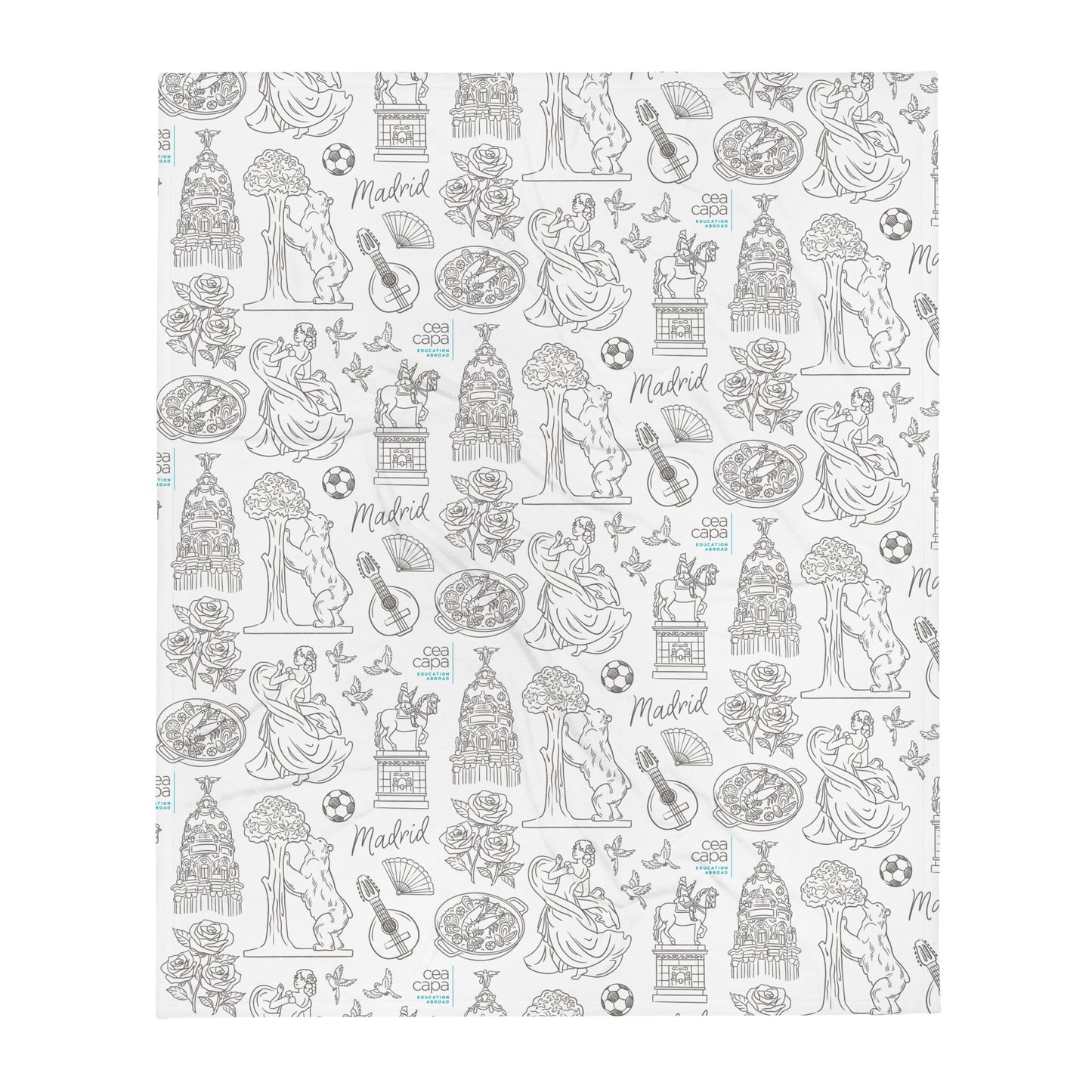 Madrid Icons Lightweight Throw Blanket