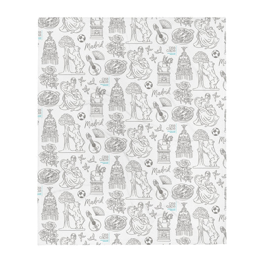 Madrid Icons Lightweight Throw Blanket
