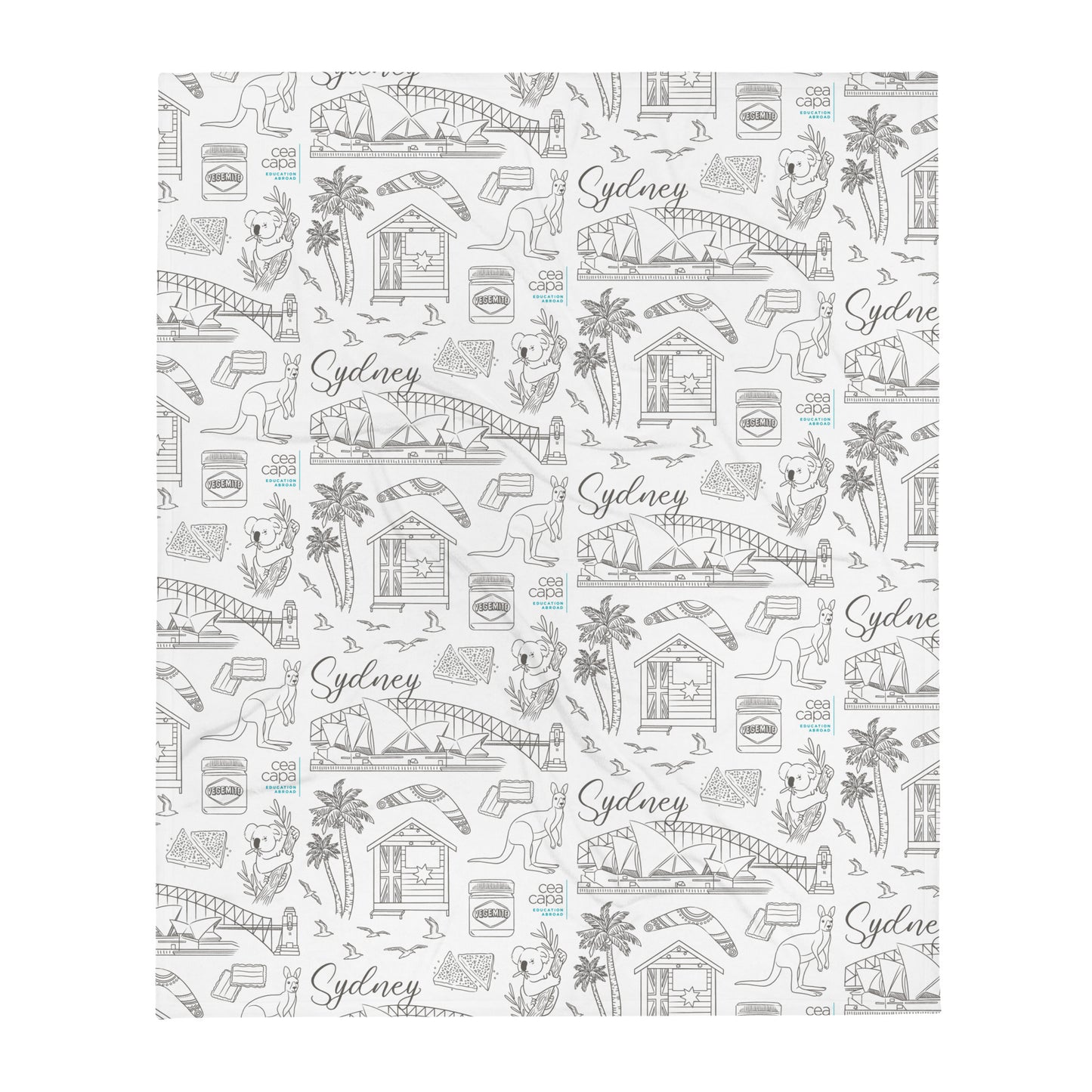 Sydney Icons Lightweight Throw Blanket