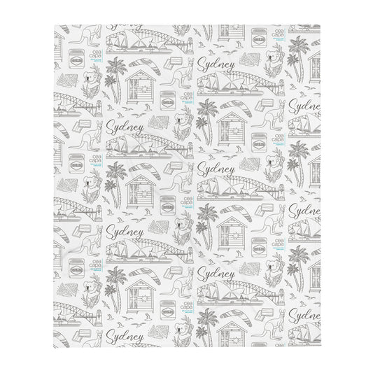Sydney Icons Lightweight Throw Blanket