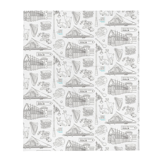 Dublin Icons Lightweight Throw Blanket