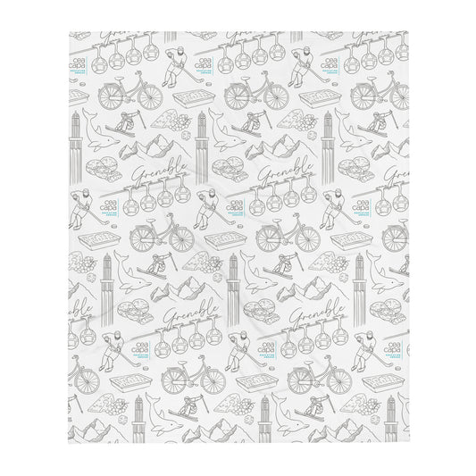 Grenoble Icons Lightweight Throw Blanket