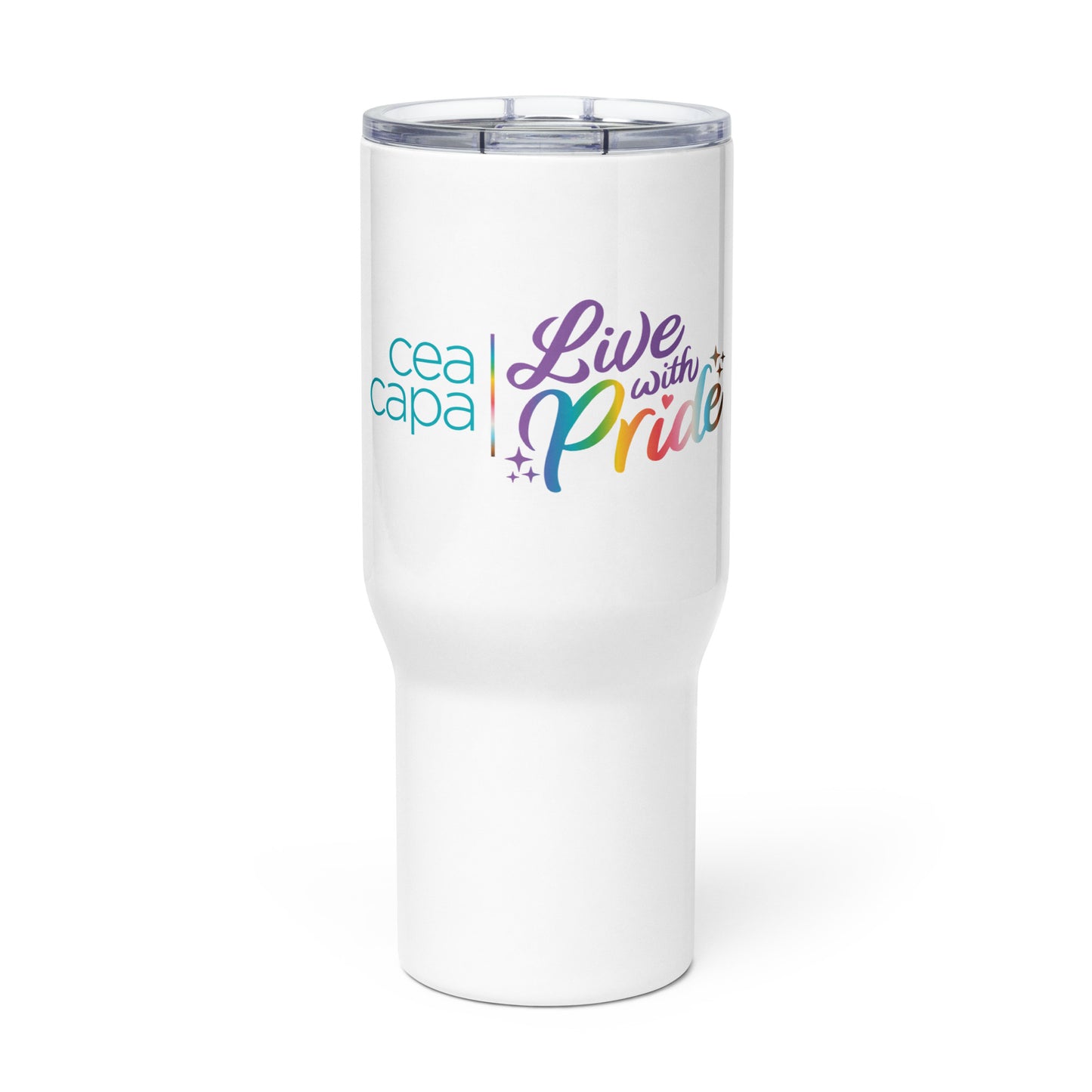 Live with Pride Travel Mug with Handle