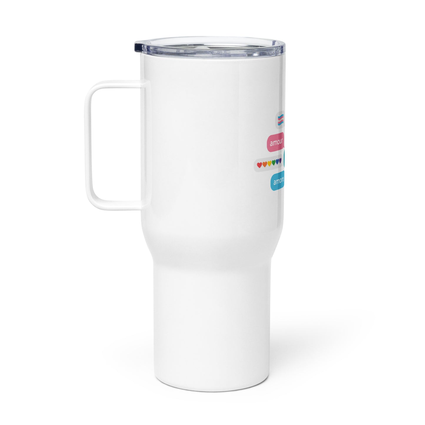 Love is Love Travel Mug with Handle