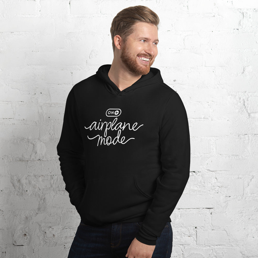 Airplane Mode Black Hoodie