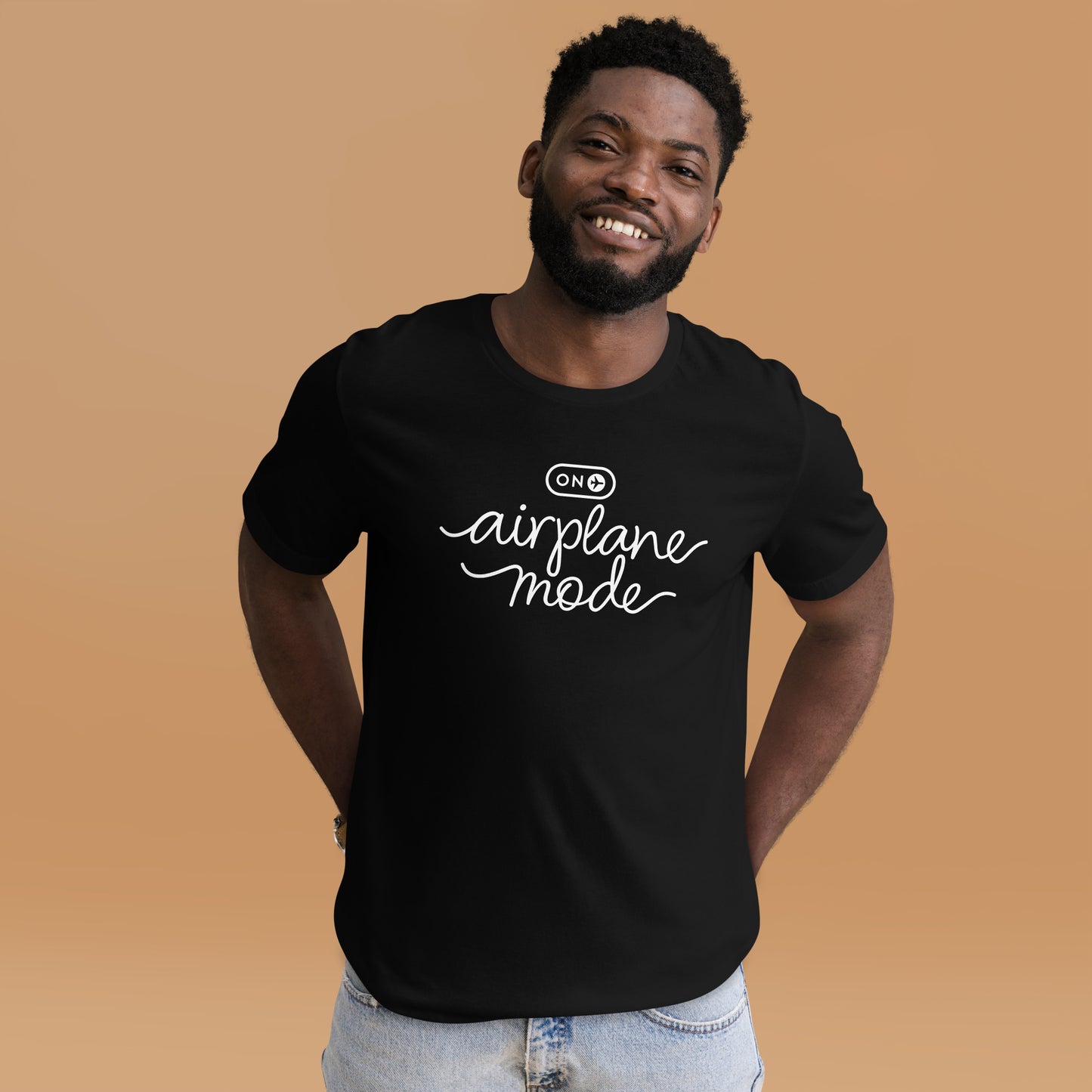 Airplane Mode Black Tee