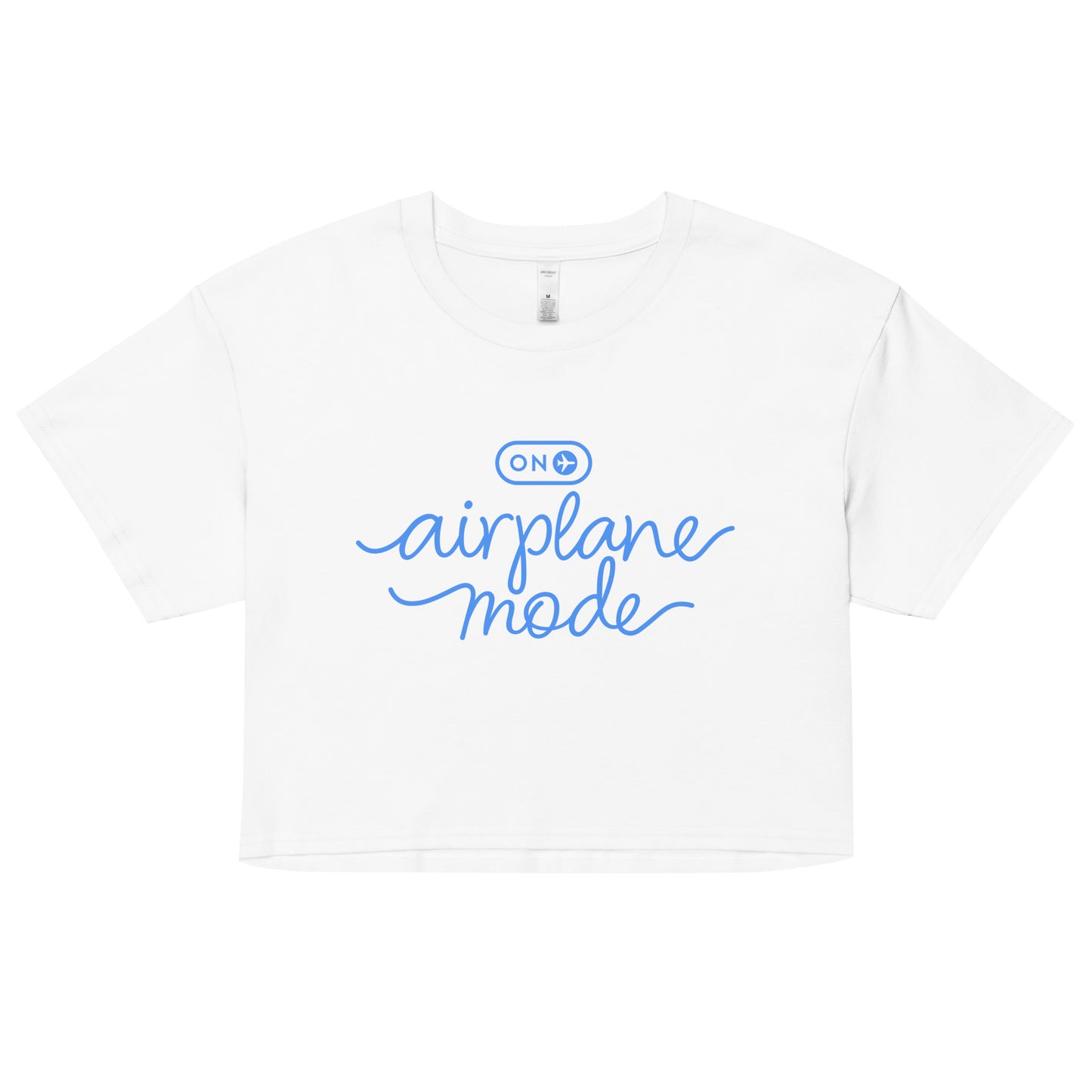 Airplane Mode Pastel Crop Top