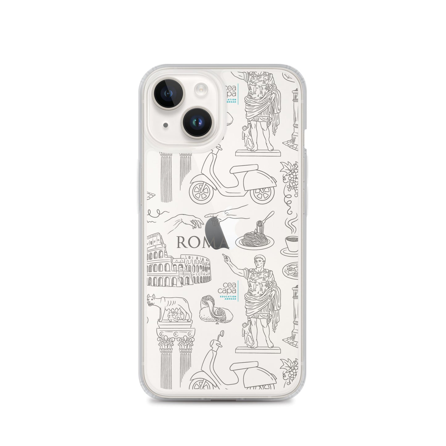 Rome Icons Clear iPhone® Case