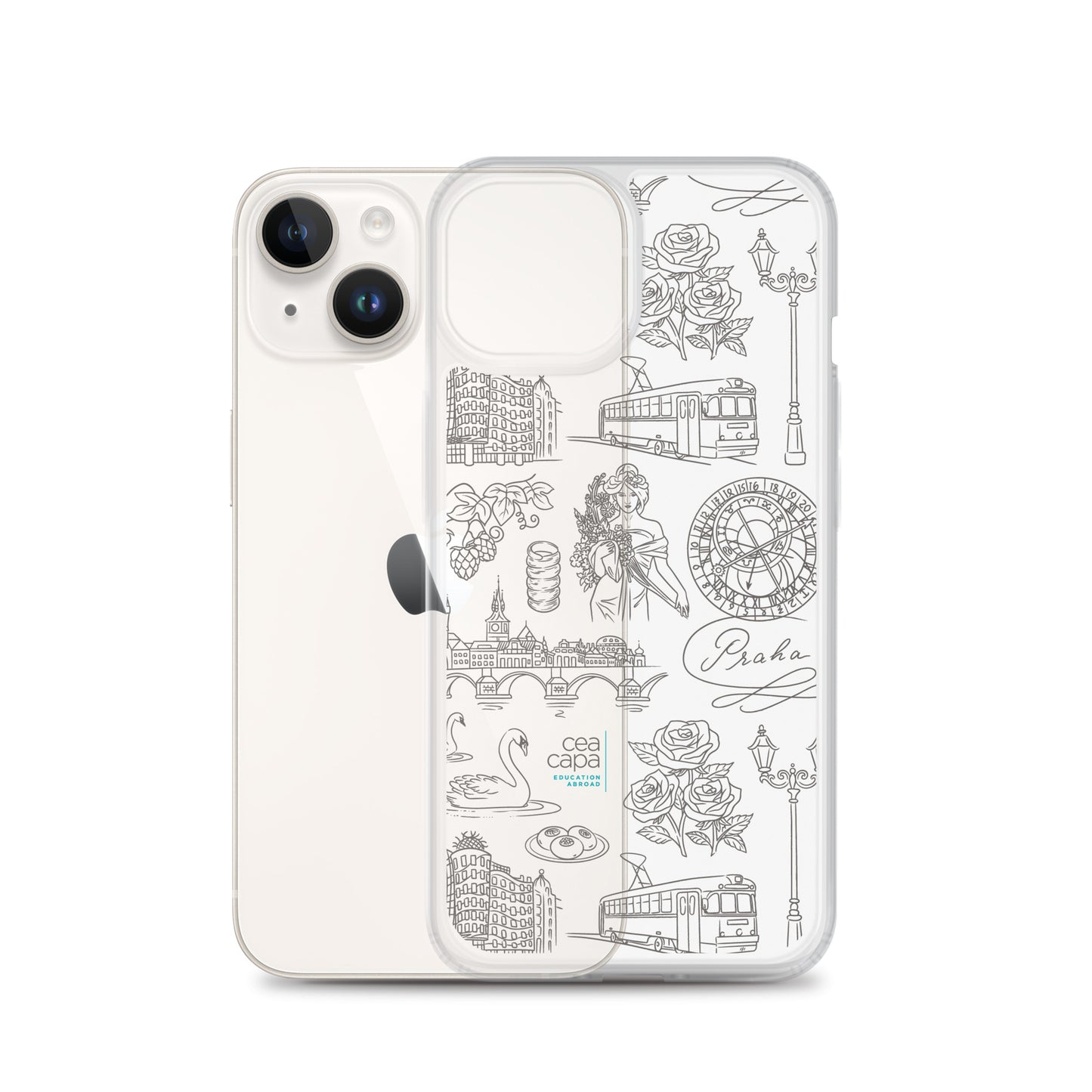 Prague Icons Clear iPhone® Case