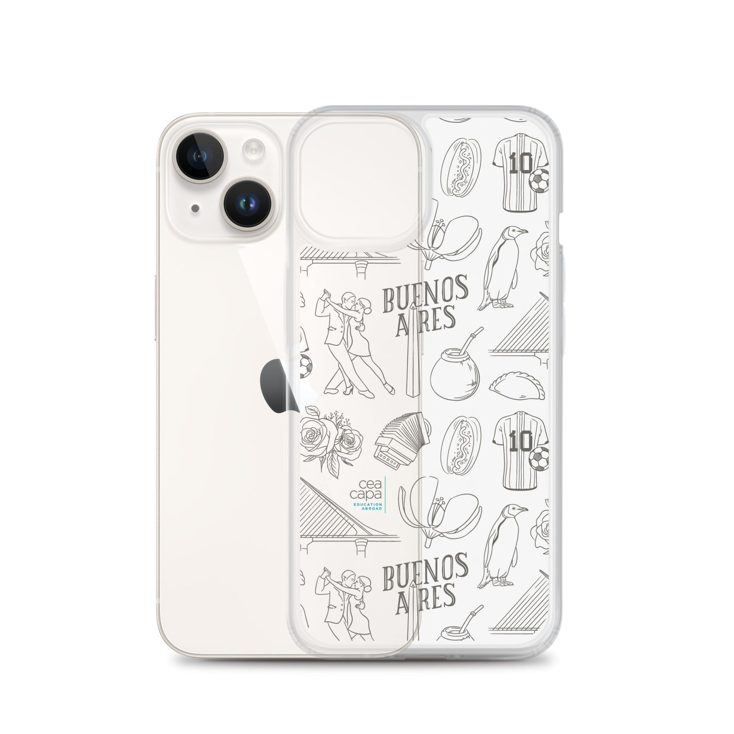 Buenos Aires Icons Clear iPhone® Case