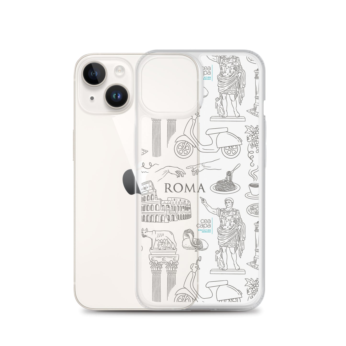 Rome Icons Clear iPhone® Case