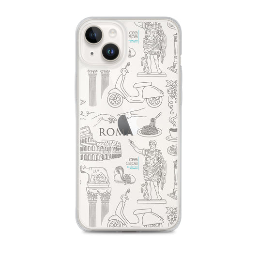 Rome Icons Clear iPhone® Case
