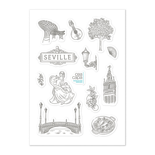 Seville Icons Sticker Sheet