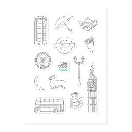 London Icons Sticker Sheet
