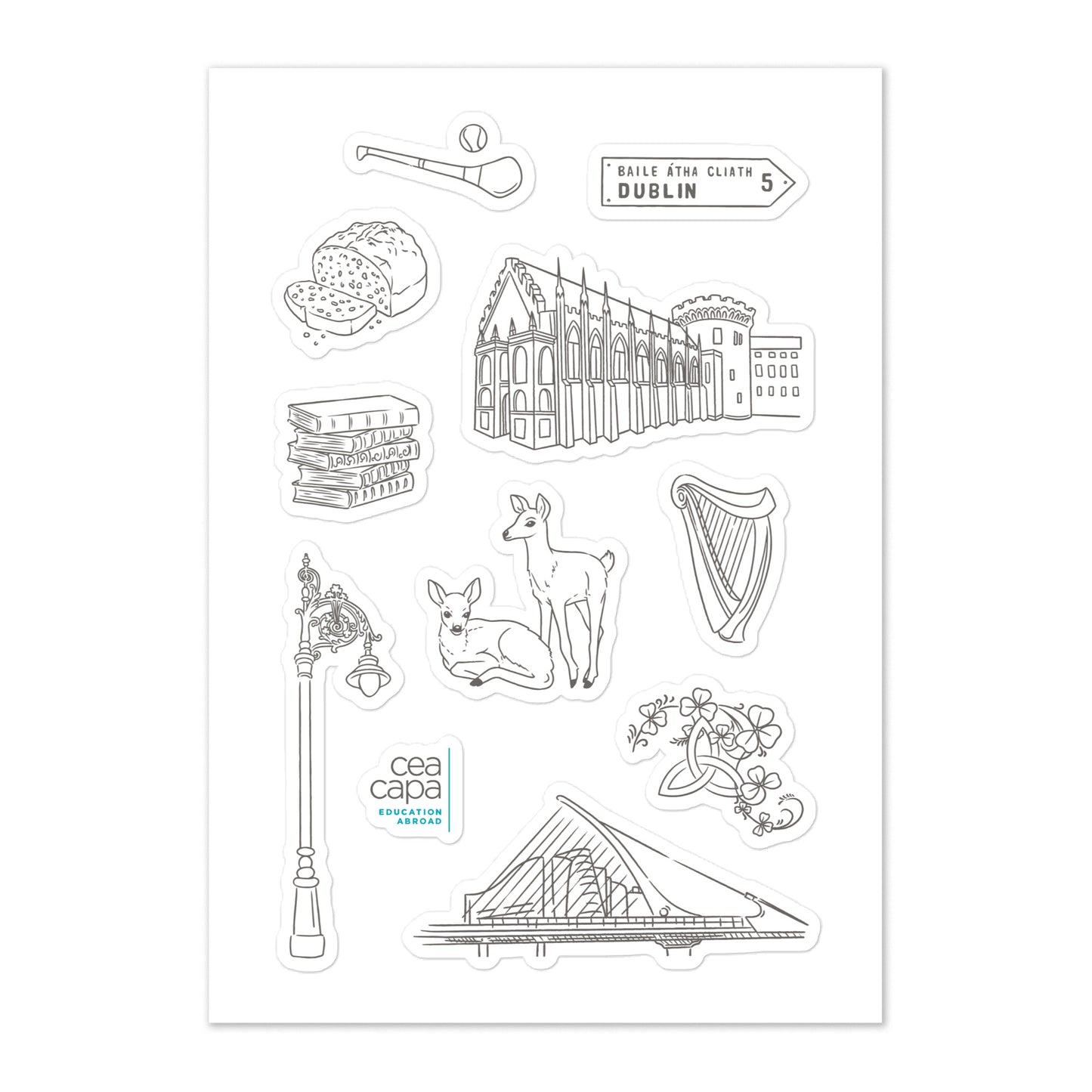 Dublin Icons Sticker Sheet