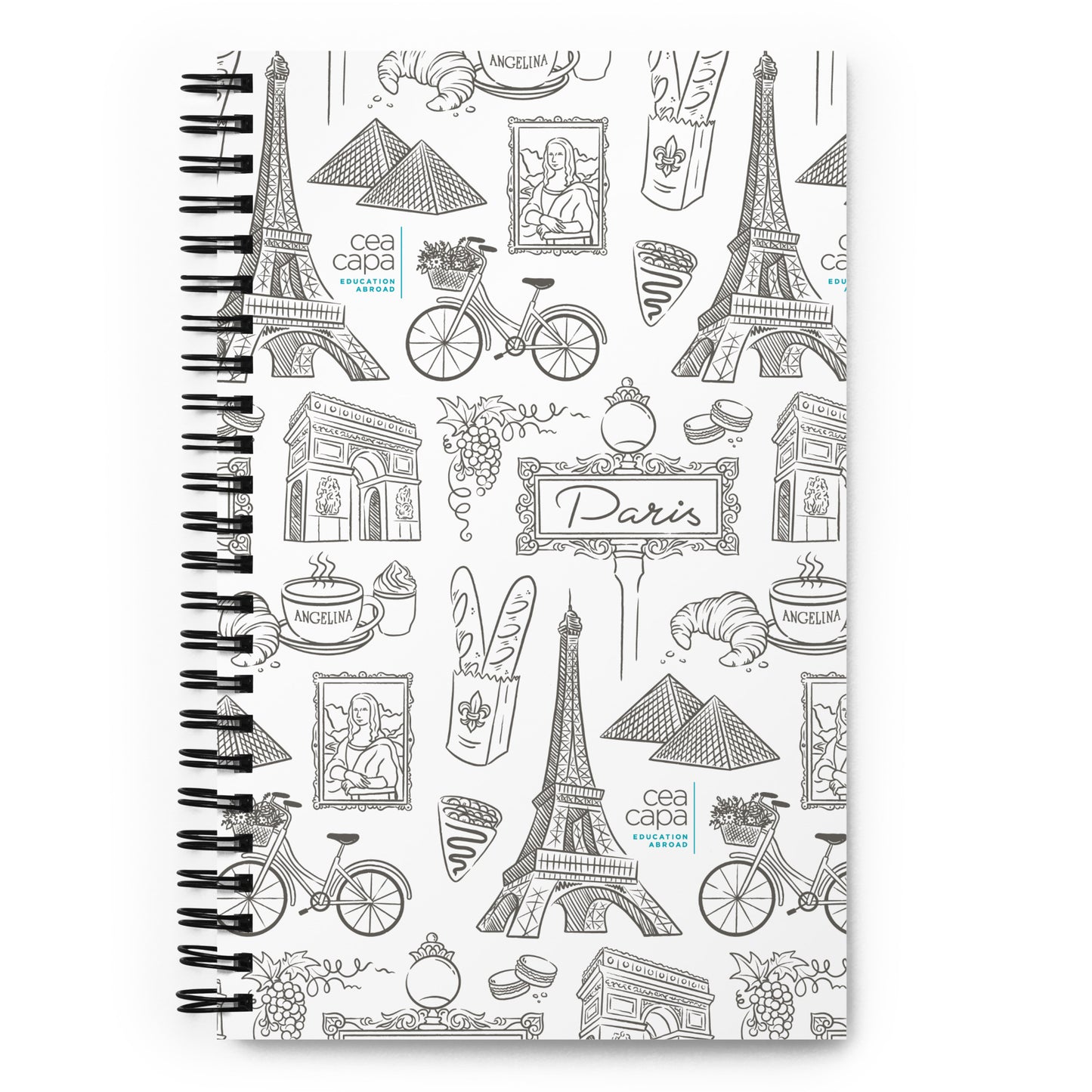 Paris Icons Spiral Notebook