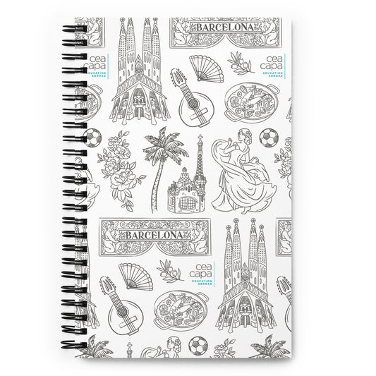 Barcelona Icons Spiral Notebook