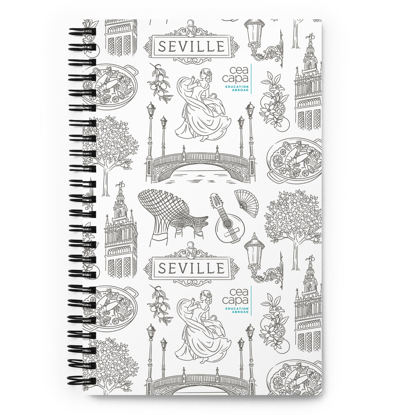 Seville Icons Spiral Notebook