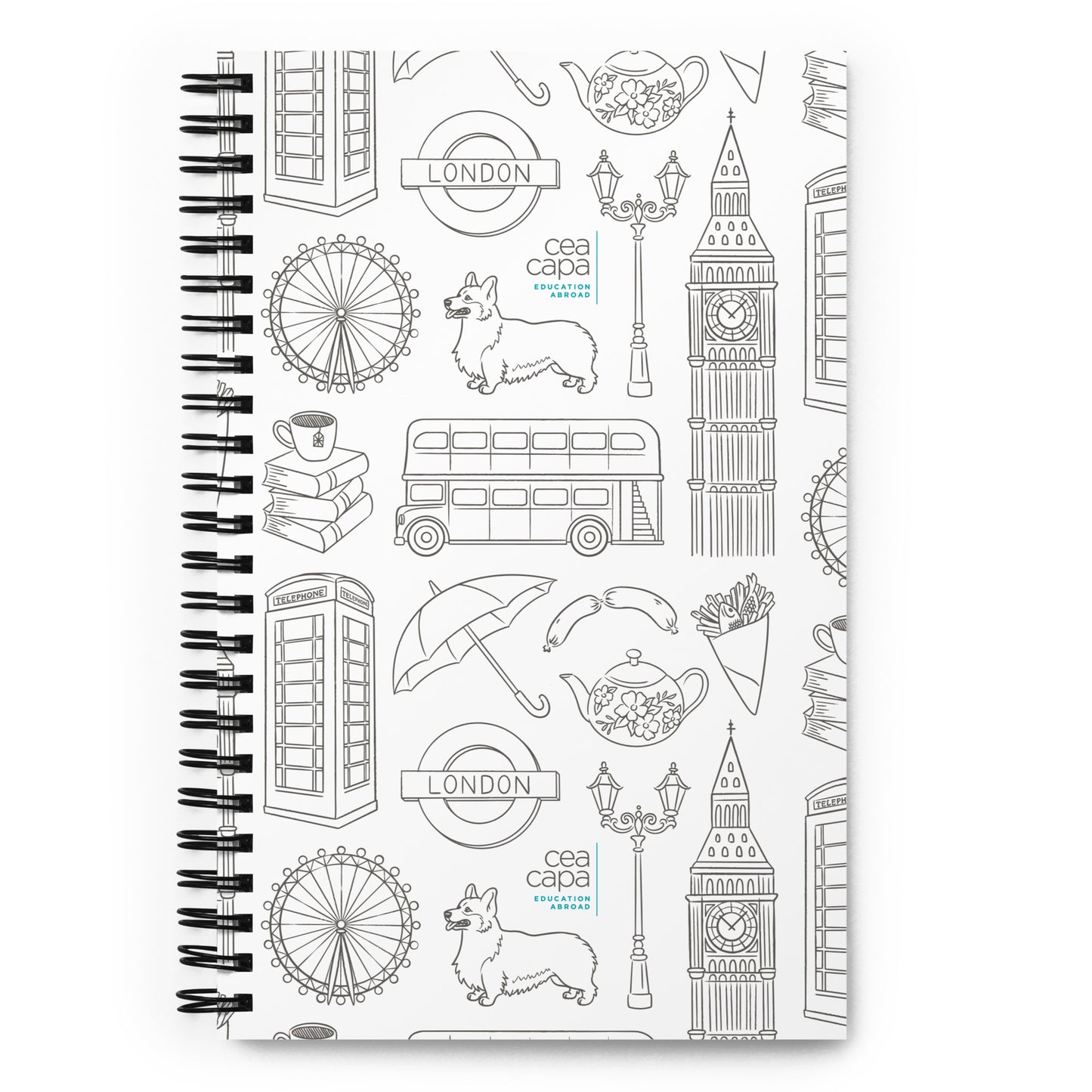 London Icons Spiral Notebook