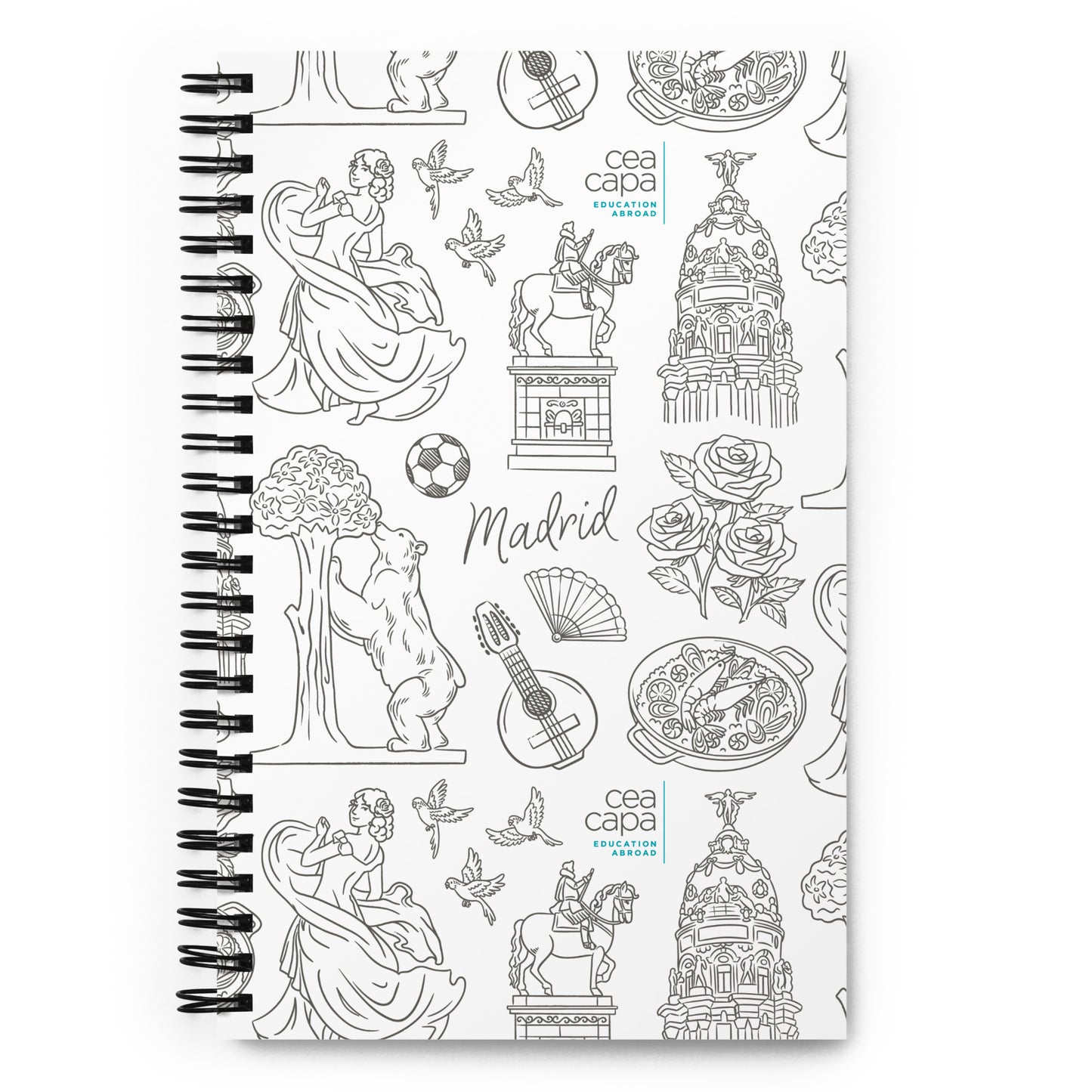 Madrid Icons Spiral Notebook