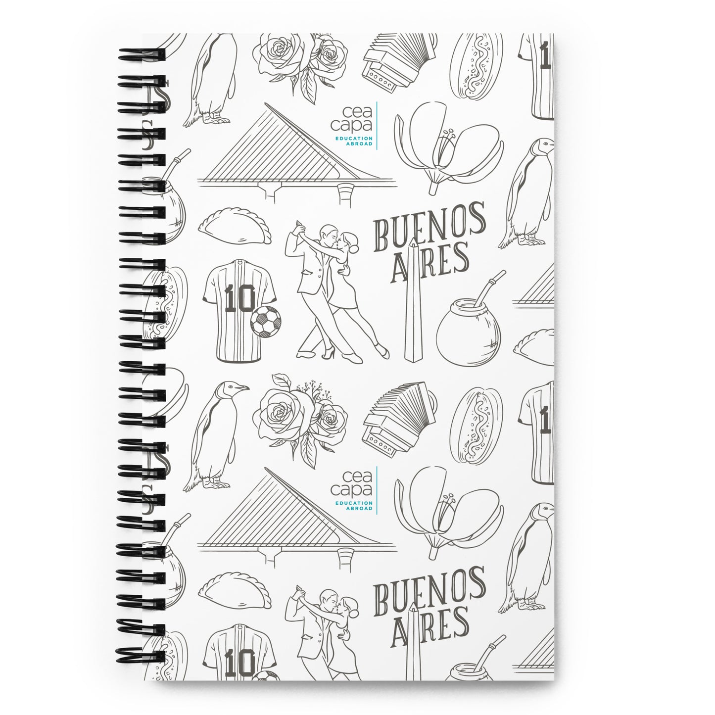 Buenos Aires Icons Spiral Notebook